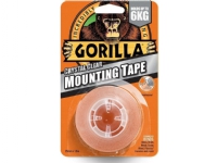 Gorilla Sports klar dobbeltsidig monteringstape 1,5 m