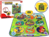 LeanToys Dansmatta med dinosauriemotiv 90cm x 86cm