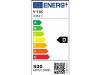 V-TAC flomlys V-TAC LED-projektor 500W SAMSUNG CHIP Sort IP65 135Lm/W VT-48501 6500K 67500lm 5 års garanti