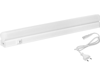 Orno ASTAR LED 4W, lineær armatur under skapet med strømkabel, 360lm, 4000K, 2-pinners plugg, gjennomgangskoblingssystem, PÅ/AV-bryter