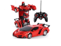 LeanToys Auto Robot 2in1 Pilot R/C Light Sound Drift Red