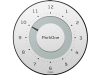 ParkOne FS17 Eksklusiv Parkeringsskive - Metall