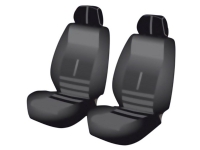 Unitec 84956 Twin Seat Cover 6 stycken Polyester Svart Förarsäte Passagerarsäte