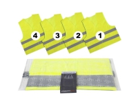 Bilde av Lifehammer 10474 Safety Vest Ultra Advarselsvest Voksne En 20471 Iso 20471 4 Stk