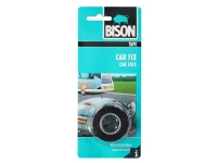 BISON, Dobbeltklæbende tape, 1,5m x 19mm, sort,
