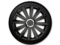 14 Spyder Pro svart navkapselsats