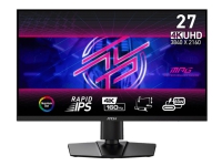 MSI MPG 274URFDE QD - LED-skjerm - gaming - 27 - 3840 x 2160 UHD @ 160 Hz - Fast IPS - 400 cd/m² - 1000:1 - DisplayHDR 400 - 0.5 ms - 2xHDMI, DisplayPort, USB-C - svart