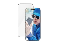 PanzerGlass - Skjermbeskyttelse for mobiltelefon - ultrabred passform - glass - rammefarge svart