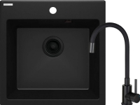 Deante vask Granitt vask med 1-skål kran