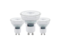 Eglo - LED-pære for søkelys - GU10 - 4.5 W (ekvivalent 50 W) - klasse F - varmt hvitt lys - 2700 K (en pakke 3)