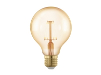 Eglo - LED-filamentlyspære - form: G80 - E27 - 4.5 W (ekvivalent 35 W) - klasse F - varmt hvitt lys - 2200 K