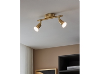 EGLO BUZZ LED spot rail 2L brushed brass