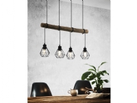 EGLO HORNINGTOPS 1 long table pendant black/wood