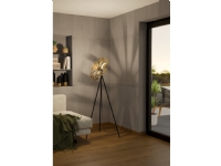 EGLO CASTANUELO GULV E27 H1520 SORT/GULD