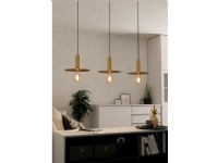EGLO ESCANDELL long table pendant black/brushed brass