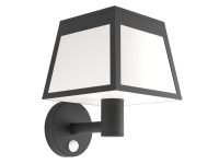EGLO ALTILIA SOLCELLE VÆG M/SENSOR SORT/HVID