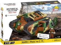 COBI 2993 Historical Collection Great War British tank Mark I Male no C.19 878 bricks