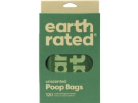 Earth Rated Hundeposer med Håndtak Uparfymert 120-pakk