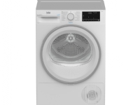 Beko B3T42242, Frittstående, Frontmatet, Varme pumpe, Hvit, Rotasjon, Riktig/Høyre
