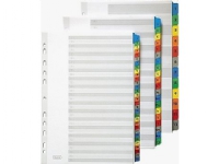 ELBA Mylar-kartotek, tal, DIN A4, farvet, 12 sektioner 1-12, farvede faner, fremstillet af holdbart Mylar-kartotek - (M568587)