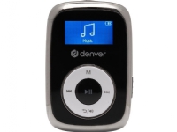 Denver MPS-316, MP3-spiller, 16 GB, LCD, svart, metallisk, hvit