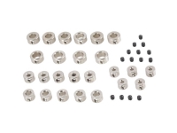 Modelcraft Justerrings-sortiment Passer til aksel: 2 mm, 3 mm, 4 mm, 5 mm, 6 mm Udvendig diameter: 7 mm, 8 mm, 8 mm, 10 mm, 10 mm Tykkelse: 5 mm 25 Teile