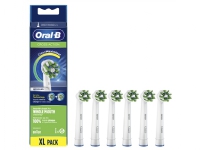 Produktfoto för Oral-B CrossAction CleanMaximiser - Extra tandborsthuvud - till tandborste - vit (paket om 6) - för Pro 2000, 2500, 4000, 4500, 600, 650, 700, 7000