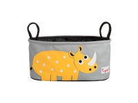 3 Sprouts Opbevaringskurv til klap- og barnevogn (Stroller organizer), Næsehorn