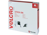 VELCRO® VEL-EC60354 Burrebånd til fastlimning Burrebånd statisk loop del (L x B) 25000 mm x 20 mm Hvid 25 m