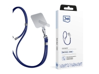 3MK EasyClip,Mobiltelefon,Nylon,Zink,BlåSilver,Upphängbar förpackning