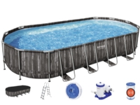 Produktfoto för Bestway pool ovan mark 7,3x3,6m - 1,2m djup | Power Steel Oval (5611T)