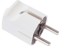Bachmann Central plug DIN 49441 - Strømkontakt - power CEE 7/7 (hann) - 250 V - 16 A - hvit