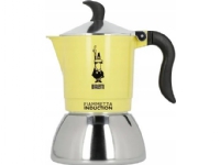 Bialetti 6578, Mokabryggare, 0,15 l, Svart, Silver, Gul, Gjuten aluminium, Rostfritt stål, 2 koppar, 90 mm