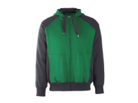 MASCOT 50566-963-0309-XS, Hettegenser, Alle kjønn, Sort, Grønn, XS, Bomull, Polyester, 340 g/m²