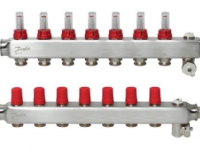 Danfoss SSM manifoldsæt 7+7 m/flowmetre og endestykke