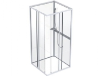 Ifö Next kabineoverdel NKH 88 VK hvid/klar glas