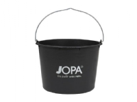 Jopa murerspand 20L sort - Genbrugs polyethylen, med galvaniseret hank