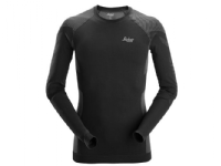 Snickers T-shirt lange ærmer sømløs 9491 sort/grå str S