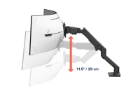 Ergotron HX - Monteringssett (leddarm) - Konstant kraftteknologi - for buet LCD-skjerm - for extreme-depth curved screens - matt svart - skjermstørrelse: inntil 57 - skrivebordsmonterbar