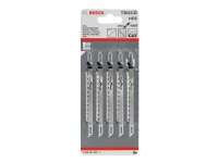 Bosch clean for Wood T 301 CD - Stikksagblad - for kartong, kryssfinér, fiberplate, bløtt tre - 5 deler - T-skaft - lengde: 117 mm
