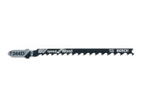 Bosch speed for Wood T 244 D - Sagblad - for kartong, kryssfinér, fiberplate, bløtt tre - lengde: 100 mm (en pakke 100)