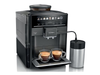 Siemens EQ.6 plus s300 TE653M19RW - Automatisk kaffekokare med mjölkskummare - 15 bar - safir, svart metallisk