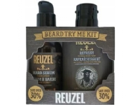 Reuzel Try Me Kit Set Reuzel: Clean & Fresh, Hydrating, Serum, For Beard, 50 ml + Refresh No Rinse, Beard Shampoo, Moisture And Shine, 100 ml For Men