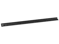 Skærelineal 10684, anodiseret aluminium, 45 cm, sort