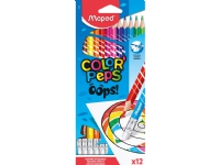 Maped Color’Peps 832812, Grafittblyant, Flerfarget, Trekant, Flerfarget, Hengende boks, 12 stykker