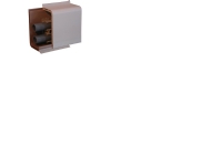 KIERULFF Gaboterm panel hvid med front og bagside - (4 meter)