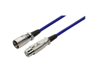 Monacor MEC-100/BL XLR Kabel [1x XLR-stik - 1x XLR-tilslutning] 1 m Blå