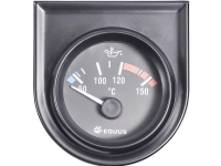 Equus 842109 Bil indbygningsinstrument Vand-/olietemperatur-visning måleområde 60 – 160 °C Standard Gul Rød Grøn 52 mm