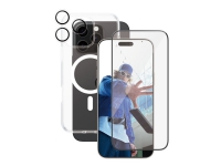 CARE by PanzerGlass - Baksidedeksel for mobiltelefon - flaggskip - MagSafe-samsvar - termoplast-polyuretan (TPU), oleofobisk belegg, polykarbonat (PC), polyethlen-tereftalat (PET) - gjennomsiktig - med skjerm- og linsebeskytter - for Apple iPhone 16 Pro Max
