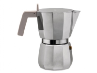 Alessi Moka, Mokabryggare, 0,3 l, Grå, Gjuten aluminium, 6 koppar, 105 mm